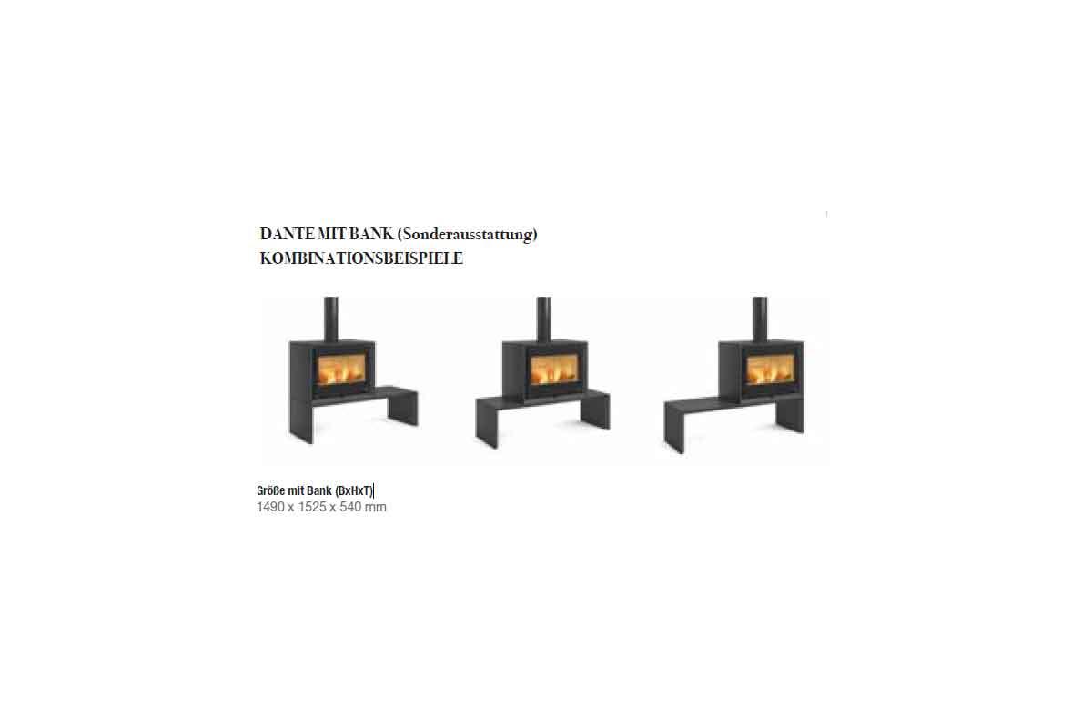 Kaminofen Dante von La Nordica: Bank